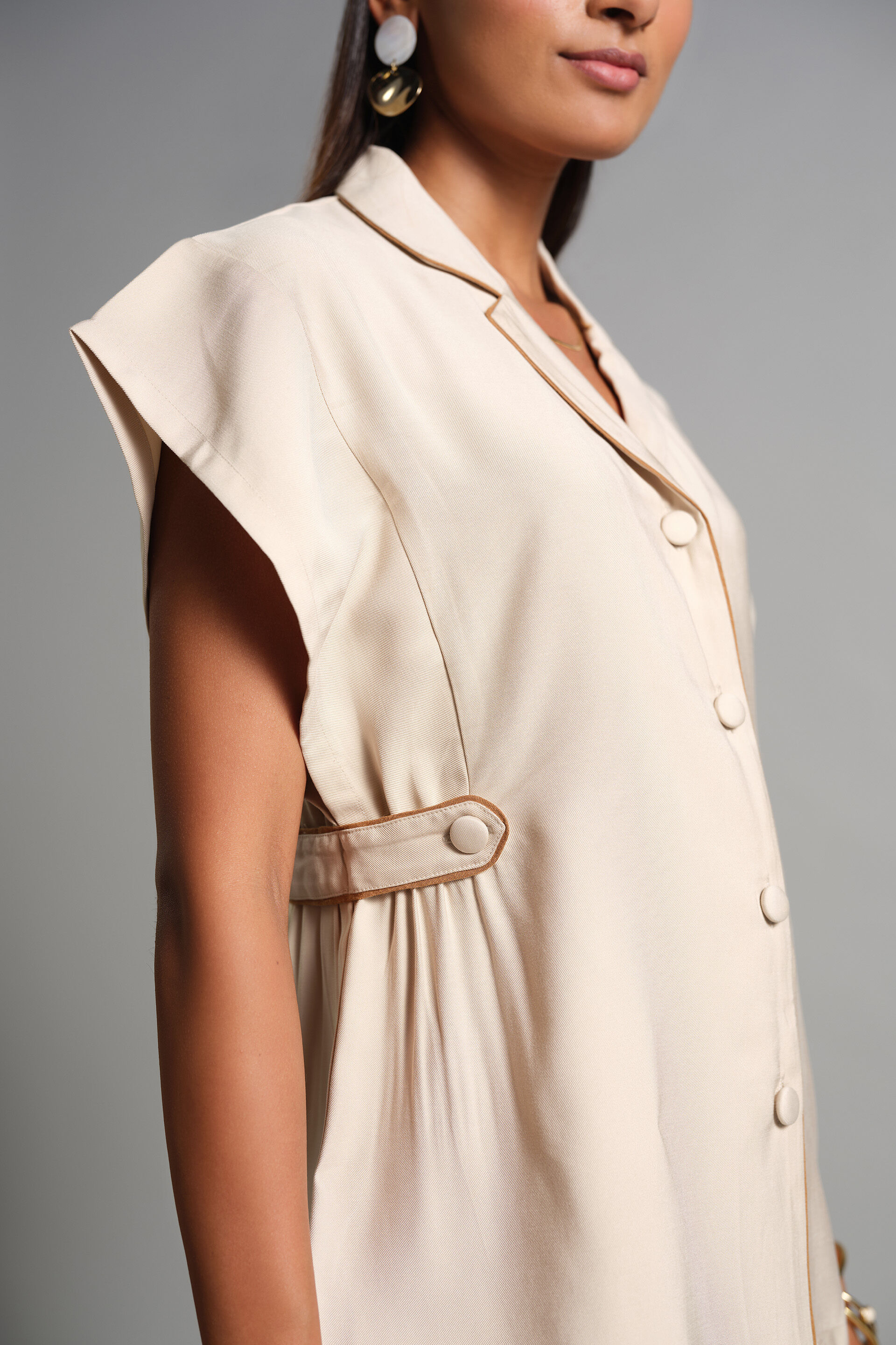 Delja Co-ord, Beige, image 4